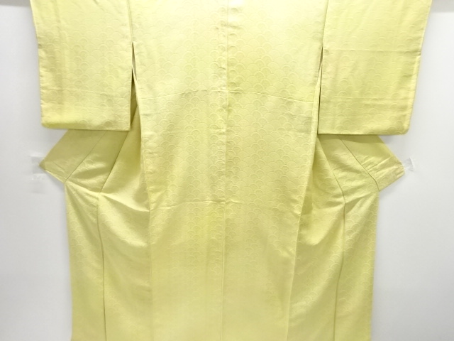 JAPANESE KIMONO / TSUKESAGE IROMUJI / WOVEN SEIGAIHA